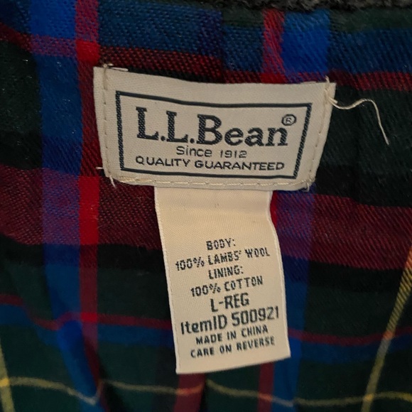 L.L. Bean Men’s Lambs Wool ZipUp Jacket - Picture 5 of 5